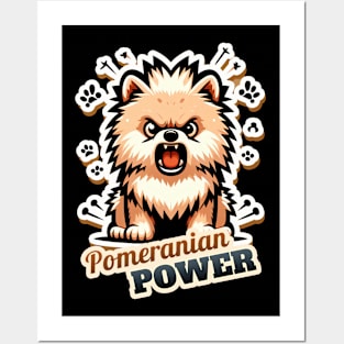 Pomeranian Angry Posters and Art